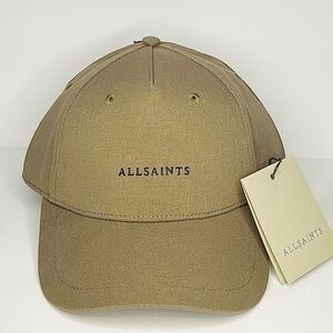 All Saints Logo Baseball Cap, khaki